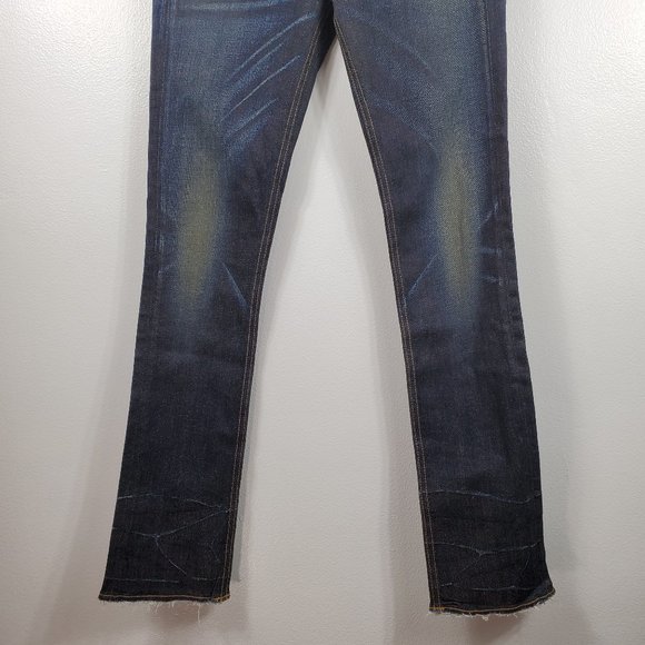 RAG & BONE Women's Blue Mid-rise Distressed Jeans - Picture 4 of 10